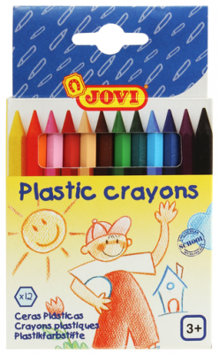 Jovi Plastic Crayons X12