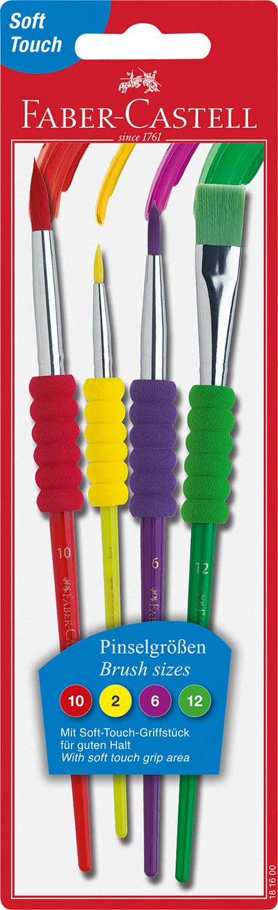 Soft Grip Brushes X 4Pcs