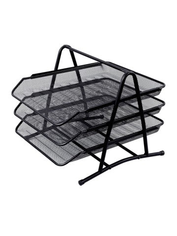 Office Mesh Trays - 1 set X3 trays