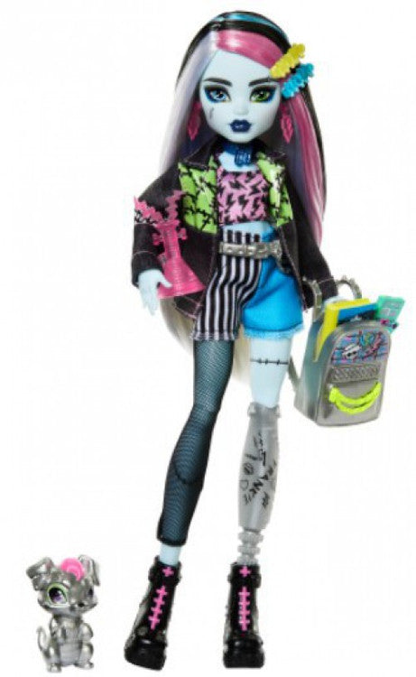 Monster High Frankie Stein Fashion Doll with Pet Watzie
