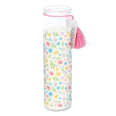 Fresh Linen Scented Tube Vase Candle Gift