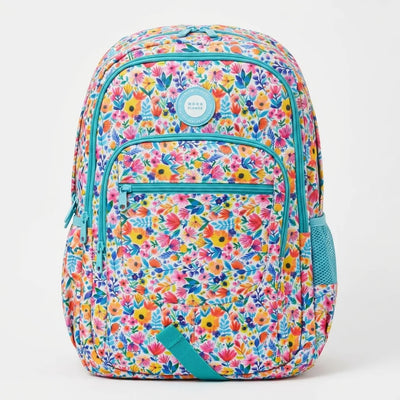 Garden Teen Moonflower 2 zip fit A4 school bag