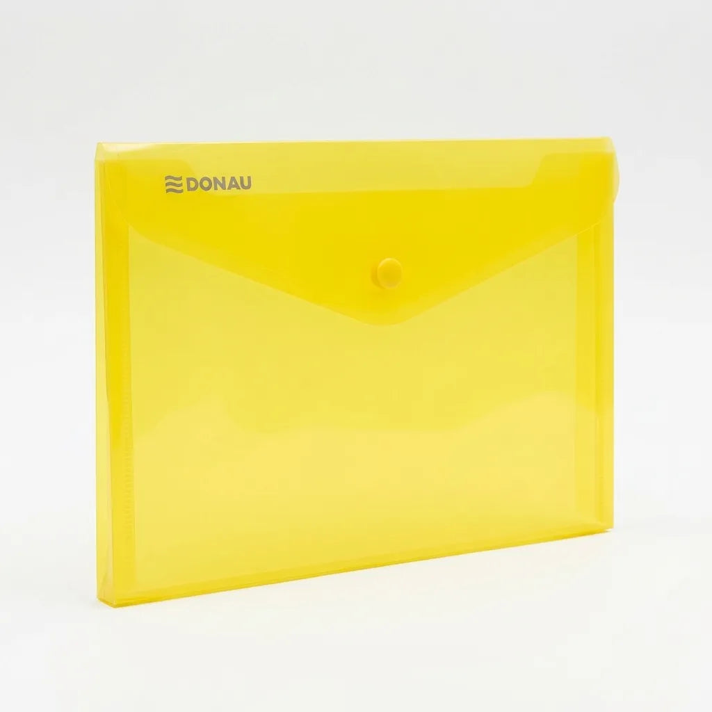 Button Folder DL 22 x 12 cm yellow