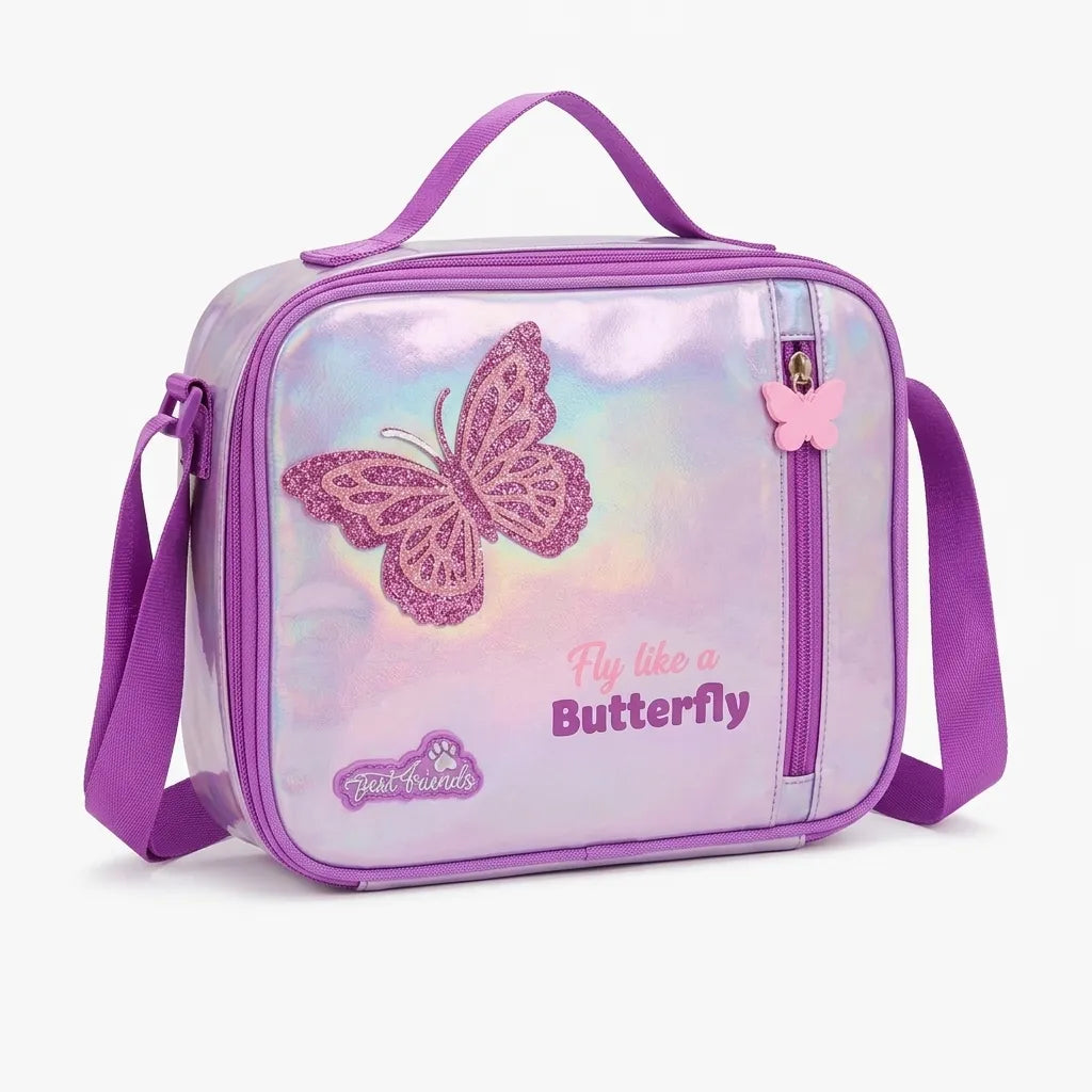 Fly like a Butterfly Iridescent Lunch Bag - cooler bag