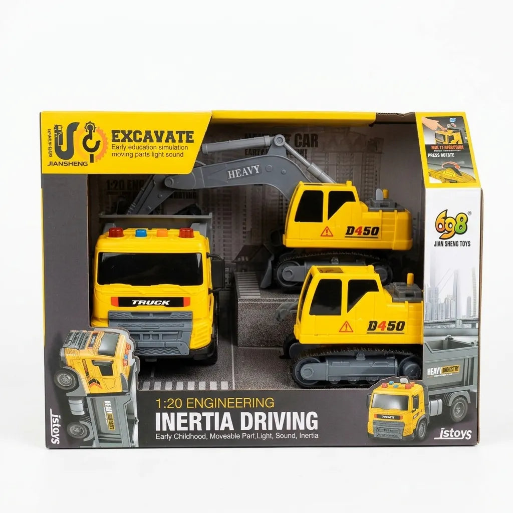 Excavate set of 3 trucks