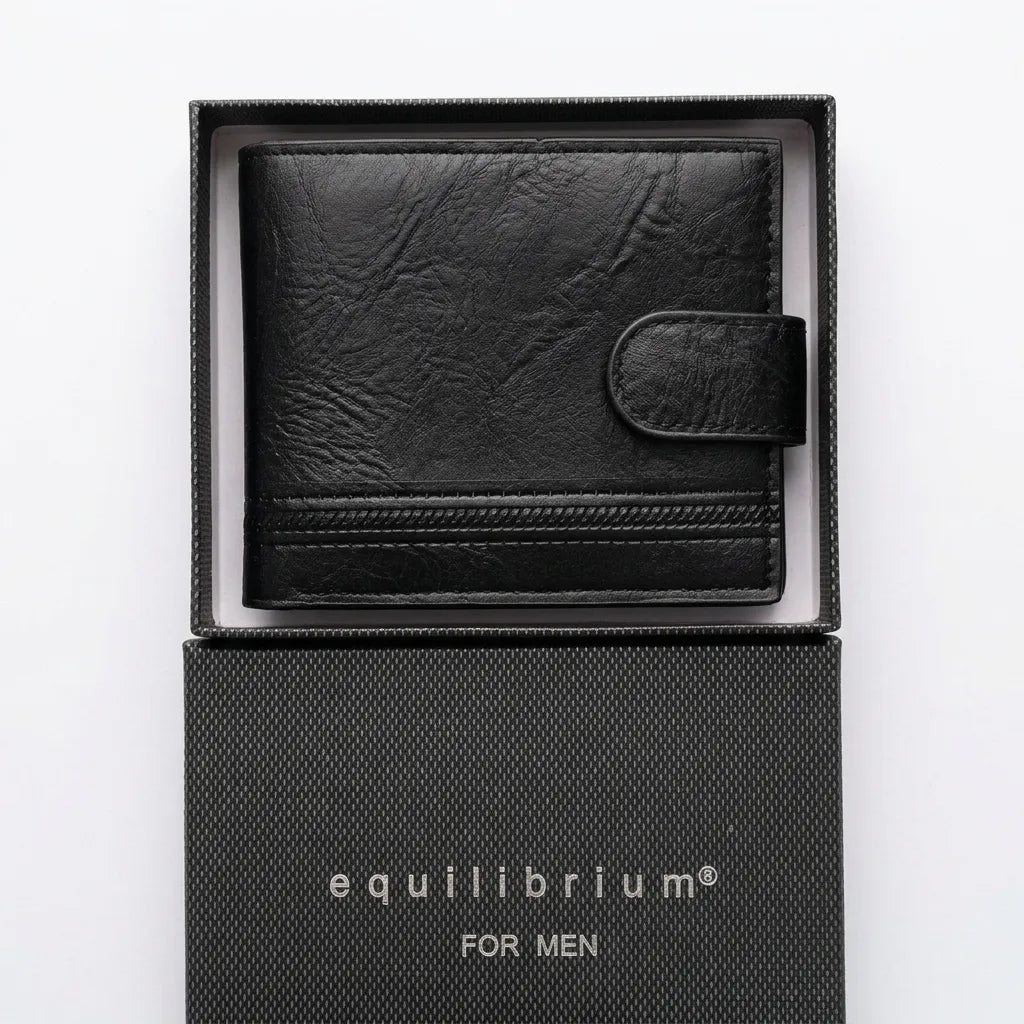 Equilibrium For Men Black Wallet