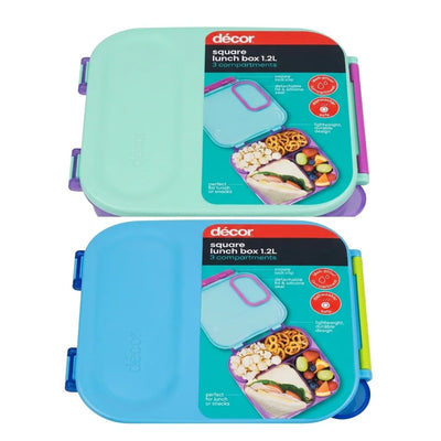 Decor Dark Bento Square Lunch Box 1.2L