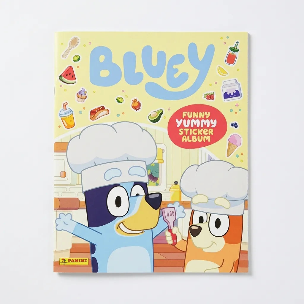 Panini Bluey Funny Yummy Sticker Collection Album