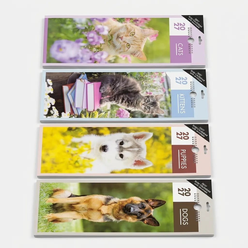 Cats & Dogs Superslim Calendar - 2027