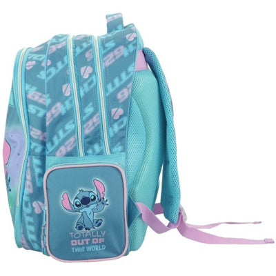 Disney Stitch Backpack 2 Large Compartments Fit A4 - 42 x 30 x 15cm