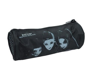 K-Pop Demon Hunters Black Huntrix Round Pencil Case 21 CM