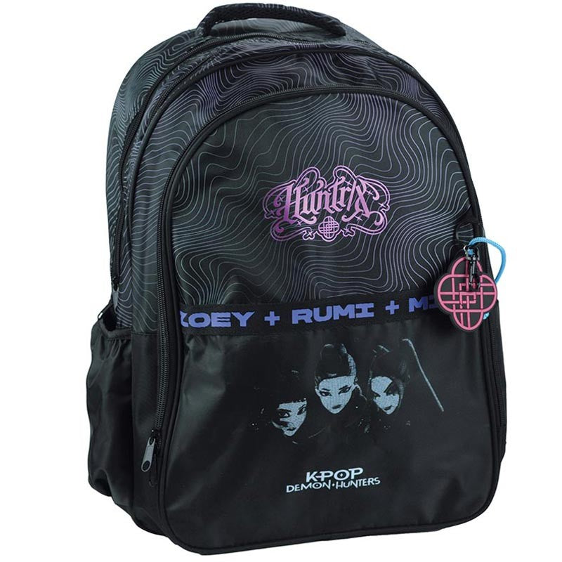 K-Pop Demon Huntrix 2 Compartment Fit A4 School Backpack