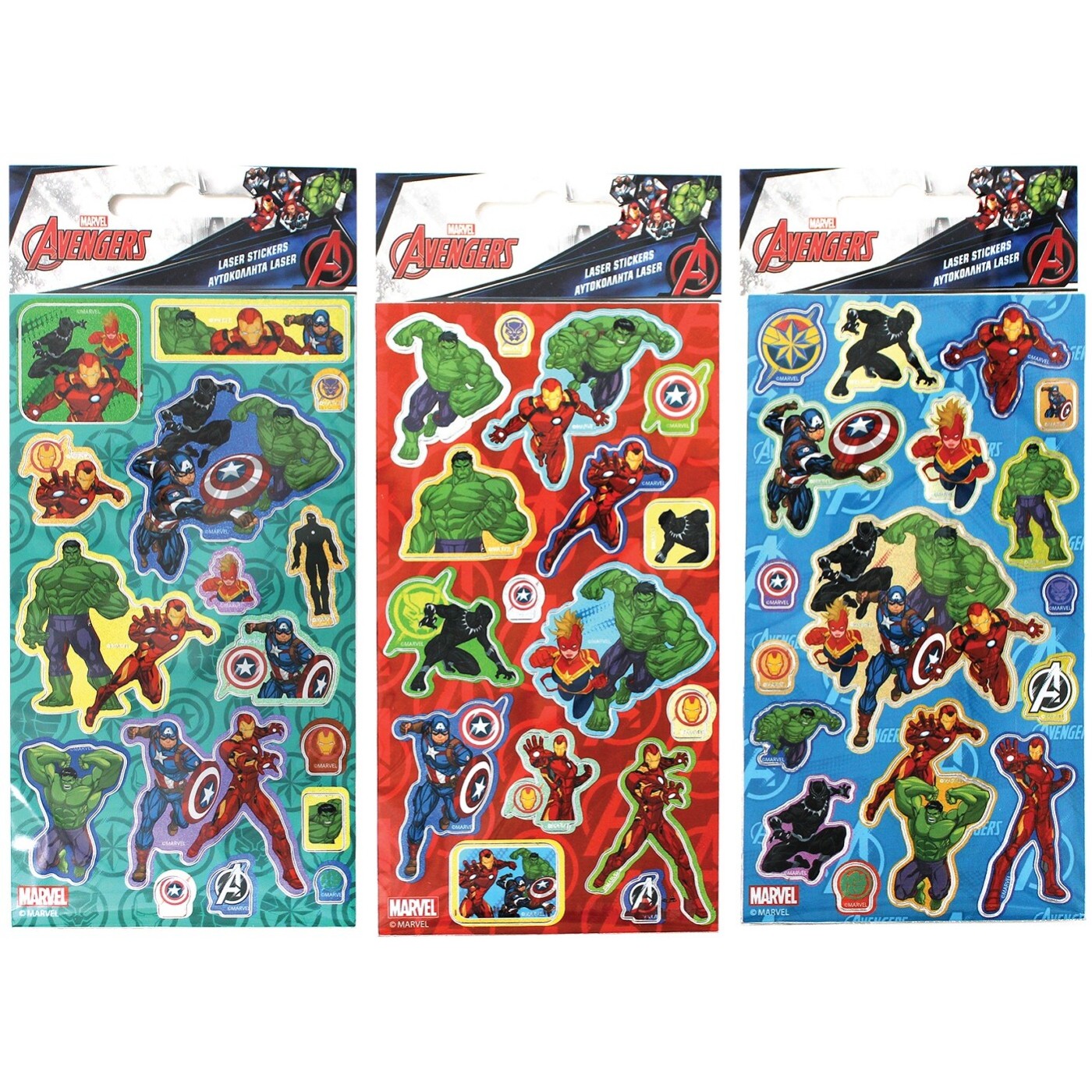 Sticker Laser Avengers x 1 sheet
