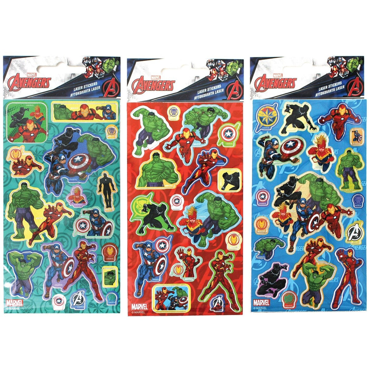 Sticker Laser Avengers x 1 sheet