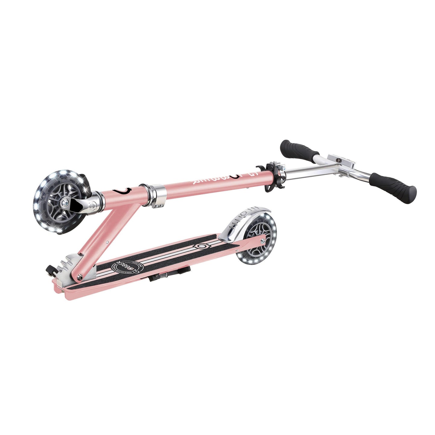 Globber Flow Element Lights Chrome Rose Scooter