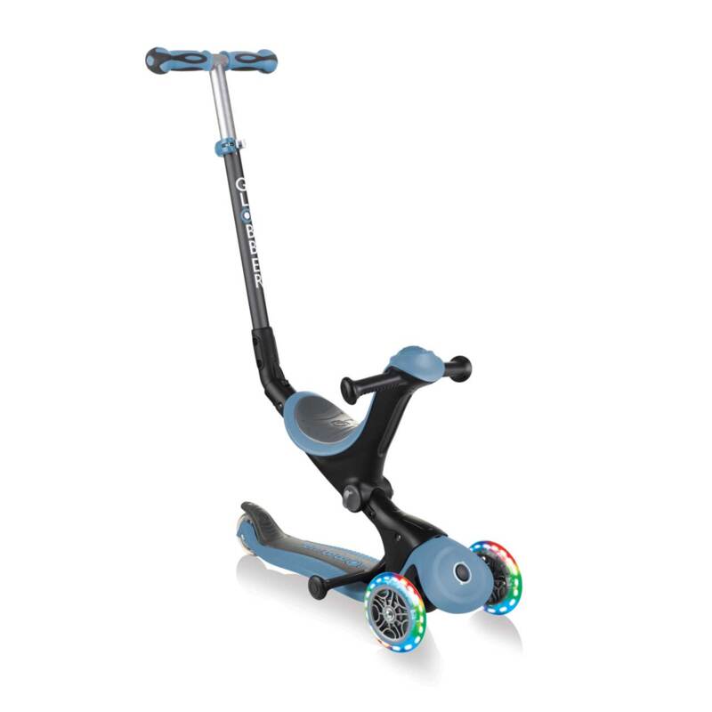 Globber Go Up Deluxe Light Wheels 3 In 1 Ash Blue