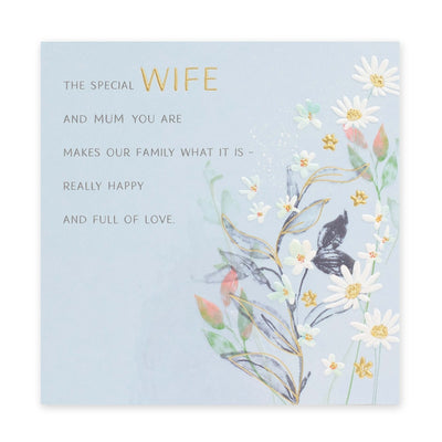Mothers Day Card For the Special Wife - Full Of Love