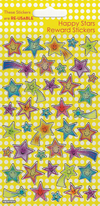 Happy Stars Sparkle Stickers