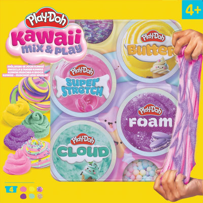 Play-Doh Kawaii Mix & Play Slime Set x4 in a Pack
