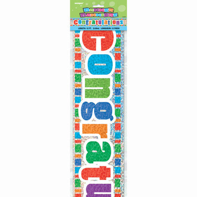 Congratulations - Banner 12 ft