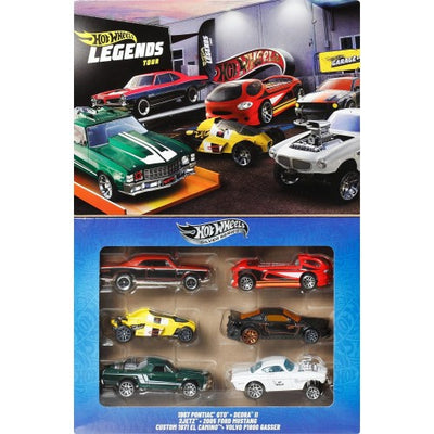 Hot Wheels 1:64 Scale Die-Cast HW Legends Vehicles 6-Pack