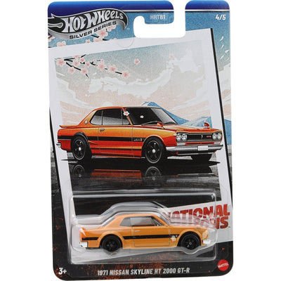 Hot Wheels SILVER SERIES NATIONAL ICONS 1971 Nissan Skyline HT 2000 Gt-r