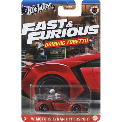 Hot Wheels 2024 Fast & Furious Dominic Toretto W Motors Lykan Hypersport Red