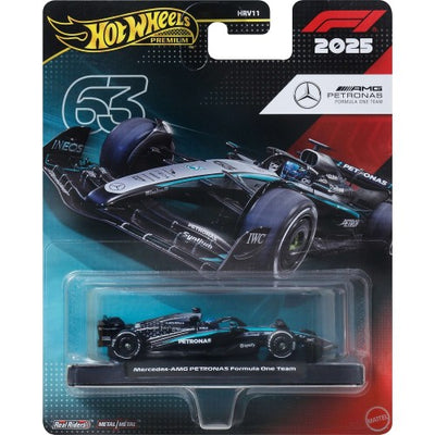 Hot Wheels Premium 1:64 Scale Die-Cast Formula 1 Mercedes-AMG Petronas Race Car