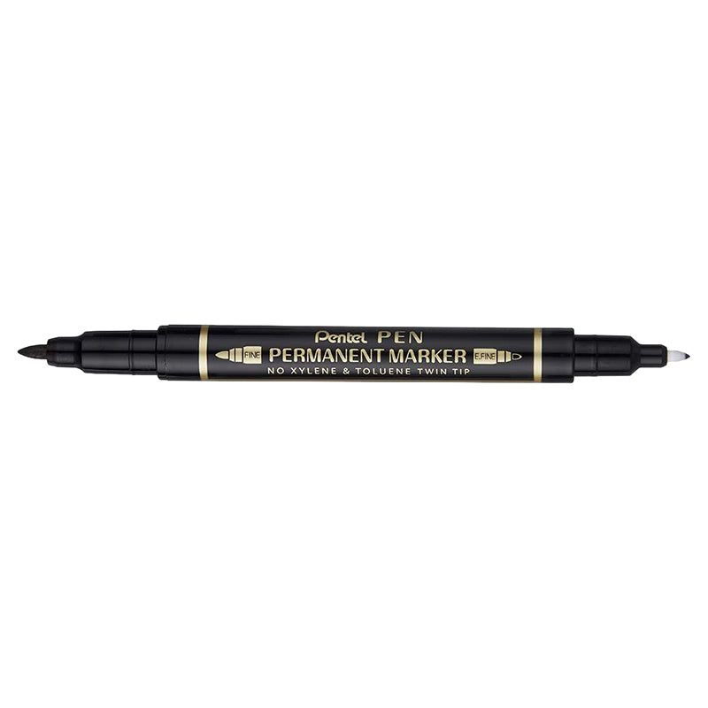 Permanent Marker Twin Tip 1Mm And 0.6Mm