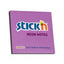 Stick n Neon Sticky Notes 76x76mm 100 Sheets Purple