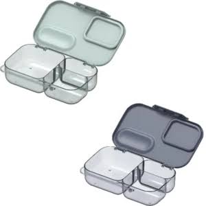 Decor Bento Box with 3 Compartments 1.7L Dark Colours