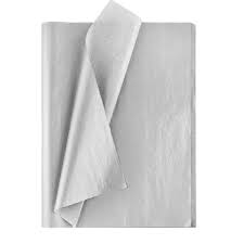 tissue paper silver 50 x 75 cm - 1sheet