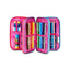 SEVEN Filled 3 zip pencil case
