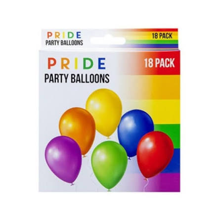 Party balloons 10inch pack x18