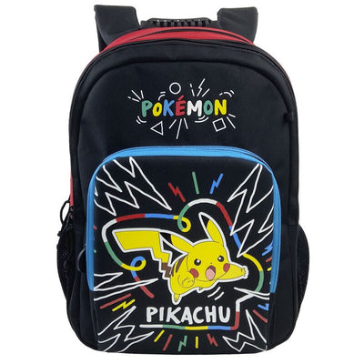 Pokemon Pikachu Backpack 42Cm - 2 Zipp Fit A4 Size