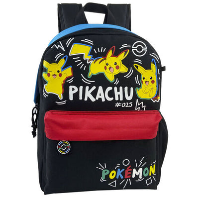 Pokemon Pikachu 40Cm Backpack 1 Large Compartment Fit A4