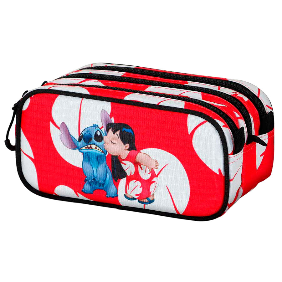 Disney Stitch 3 Zip Pencil Case