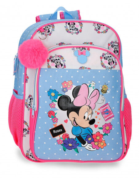 Disney Minnie Flowers Adaptable Backpack 40cm - 1 large compartment fit A4