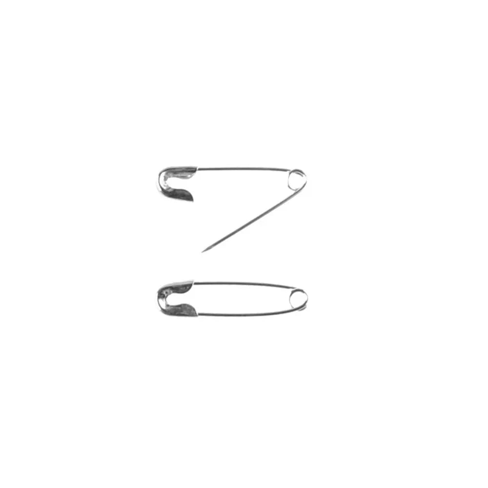 Chrome safety pins 19mm x 100pcs