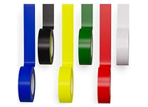 PVC INSULATED TAPE x5 tapes 13MM x 3.6Mtrs each