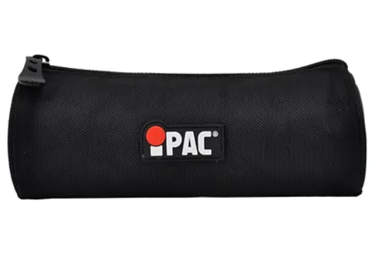 I Pac Round Pencil Case Black