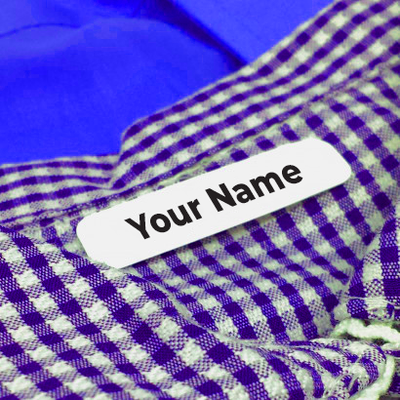 Custom Iron-on Labels (30 x 13mm - 52 pcs)