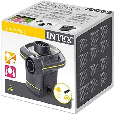 Quick-Fill AC/DC Electric Pump UK 3-pin Plug Intex 230 Volt