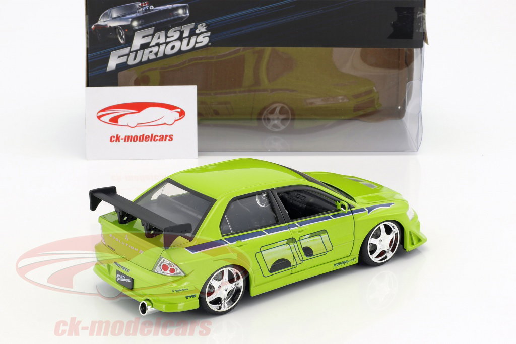 Brian's Mitsubishi Lancer Evolution VII 2 Fast 2 Furious 1:24 Model Car