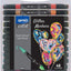 Artist Dual-Tip Glitter Markers - 24 Pieces