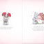 Bears With Bouquet Wonderful Wife Luxury Boxed Handmade Valentine's Day Card