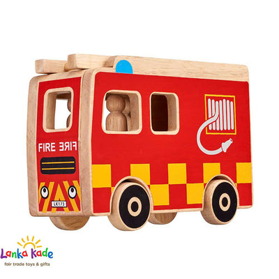 Natural Wooden Fire Engine