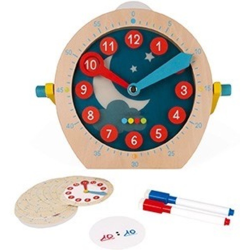 Wooden Clock To Learn The Clock