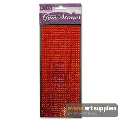 Red Gem Stones Self Adhesive X1000Pcs