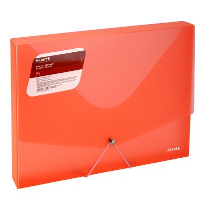 Plastic box file A4 3cm Red